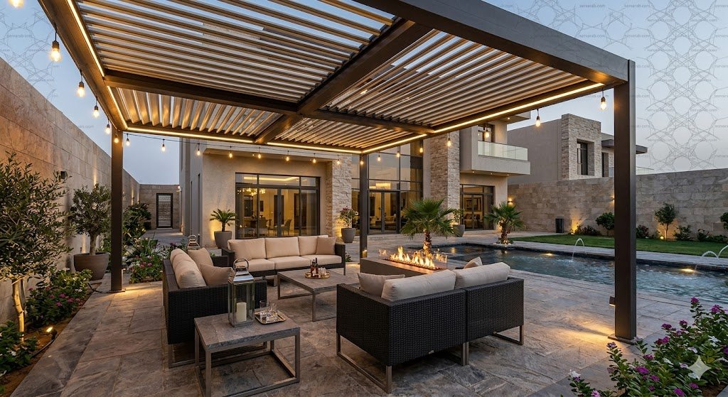 تفصيل وتركيب مظلات حدائق وجلسات خارجية بتصاميم عصرية في الخبر