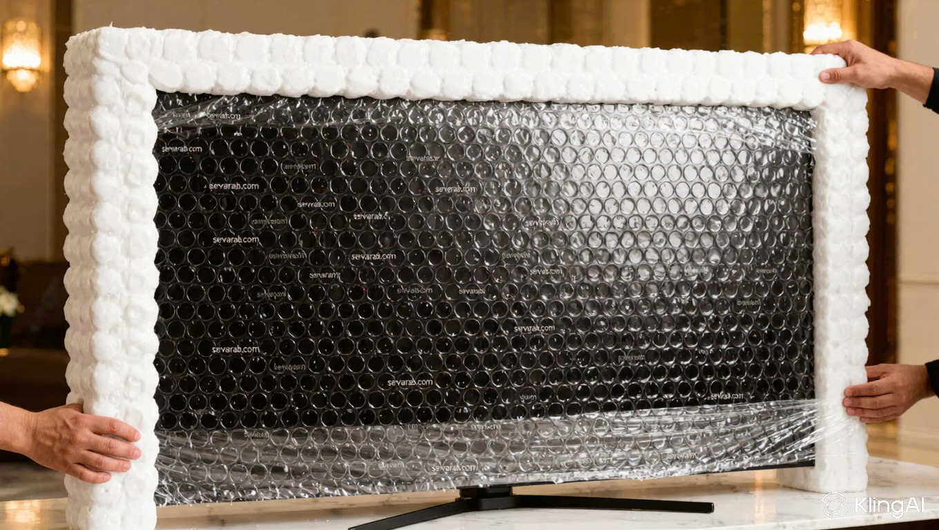 تغليف وإدارة الأجهزة الإلكترونية تغليف الشاشات الذكية والأجهزة التقنية الحساسة بطبقات حماية متطورة لمنع الصدمات القوية