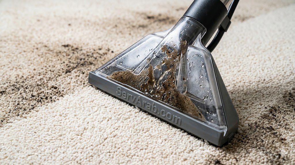 النتيجة النهائية المذهلة بعد الانتهاء من غسيل السجاد وتجفيفه